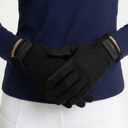 Rijhandschoenen grip zomer zwart size 11