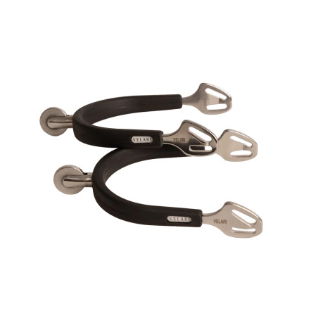 Sporen stainless steel rubber met large wiel Rowell 30mm Velari