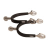 Sporen stainless steel rubber met large wiel Rowell 30mm Velari - Roestvrij staal