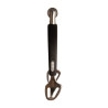 Sporen stainless steel rubber met medium wiel Rowell 30mm Velari - Roestvrij staal