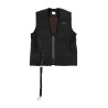 Airbaggilet met rugbescherming voor kinderen boven 25 kg Equestro kinderen - Zwart