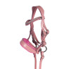 Bridon cuir Pink Hobby Horsing HKM - Rose