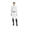 Polo de concours Rita Ego7 manches longues femme - Blanc