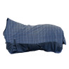 Highneck deken HKM Norwich 600D gladde voering - Blauw / ruitjes