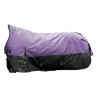 Couverture highneck HKM Norwich 600D doublée polaire - Lilas / noir