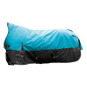Highneck deken HKM Norwich 600D gevoerd met fleece - Petrol / zwart