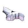 Couverture anti-mouches Strong avec collier HKM - Bleu / blanc / rose
