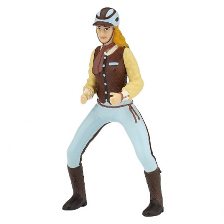 Beeldje Volwassen Ruiter Fashion Blauw Papo