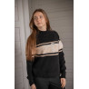 Pull Pénélope Noris - Noir / camel
