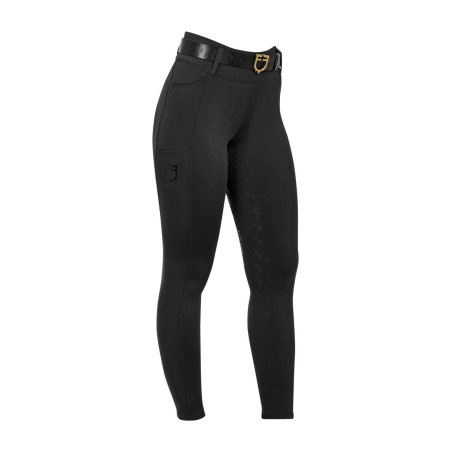 Meisjeslegging met hoge taille full grip met lusjes Equestro kinderen