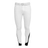 Herenbroek slim fit full grip Equestro heren - Wit