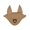 Bonnet en tissu technique avec logo contrasté Equestro - Marron tabac / noir