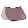 Springzadelonderlegger met golfstiksel Equestro - Gewei / gevilt violet