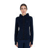 Sweat polaire femme zippé Equestro - Marine blazer