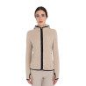 Sweat polaire femme zippé Equestro - Cobblestone