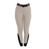 Pantalon femme taille haute avec grip au genou Equestro - Cobblestone