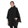 Dames regenbestendige technische cape Equestro - Zwart