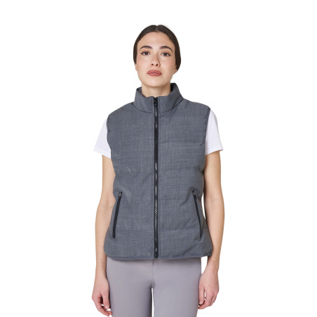 Veste sans manches femme matelassé en laine Equestro