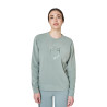 Dames sweatshirt met ronde hals in fleece Equestro - Leigrijs
