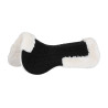 Amortisseur en tissu technique et mouton avec matelassage en cubes Equestro - Noir / naturel