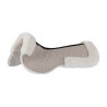 Compensator van technische stof en lamswol met kubusquilt Equestro - Kasseisten / antiek wit