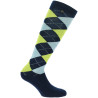 Chaussettes Equithème Argyle femme - Marine / jaune