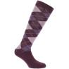 Equithème Argyle damessokken - Lila / mauve