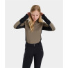 Dames paardrijcapuchonvest met rits Quest Horse Pilot - Morieljebruin