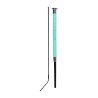Cravache de dressage en cuir à surpiqûres décoratives Dublin - Turquoise