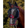 ComFiTec fijne maas vliegenmasker met oren en neus Weatherbeeta - Zwart / bordeaux
