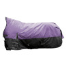 Couverture highneck HKM Norwich 600D 300g - Lilas / noir