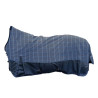 Couverture highneck HKM Norwich 600D 300g - Bleu / carreaux