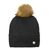 Muts met pompon met glitters Mountain Horse - Zwart