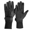 Gants en cuir PU doublés polaire Horze - Noir