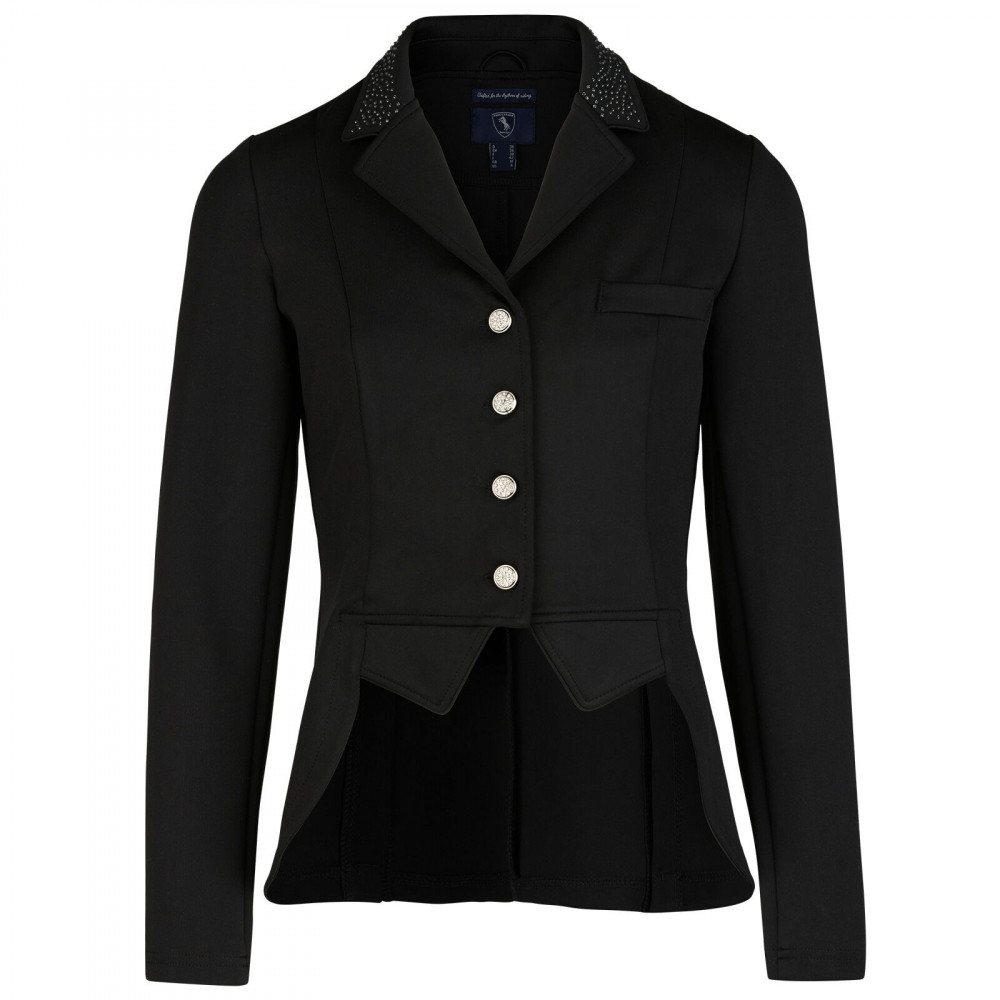 Veste De Tournoi Femme ELT Cavallo - Noire, Col Velours, Taille 84/42 - NEUVE