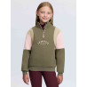 Sweat-shirt demi-zip Viola LeMieux Young Rider - Willow green