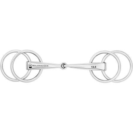 Aanzettrens trensbit met 4 ringen