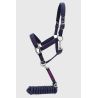 Halter en leidlijn Harcour Amour - Marine / roze