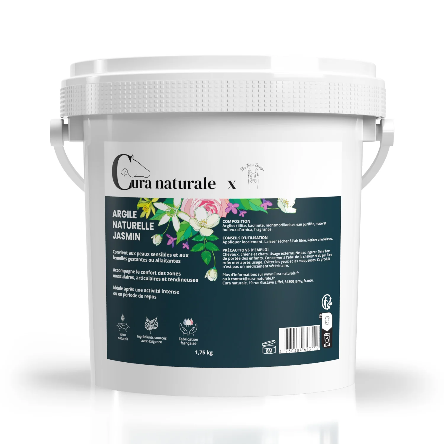 Argile naturelle Cura Naturale Jasmin Jasmin Multi-couleurs
