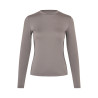 Dames trainings T-shirt met ronde hals KLLea Kingsland - Ijzerbruin