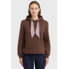 Sweat à capuche Harcour femme Celia - Châtaigne