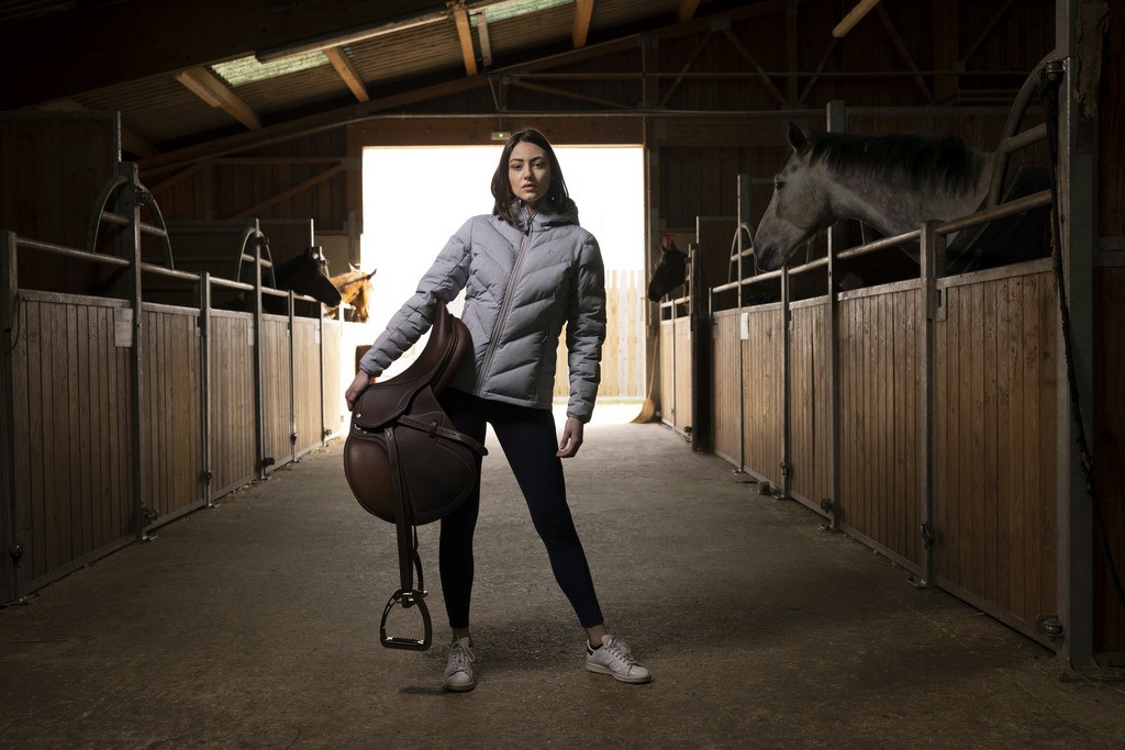Veste matelassée Equithème Lara Noir