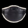 Sangle bavette Acavallo Gel & Pvc Doublure amovible en laine - Noir
