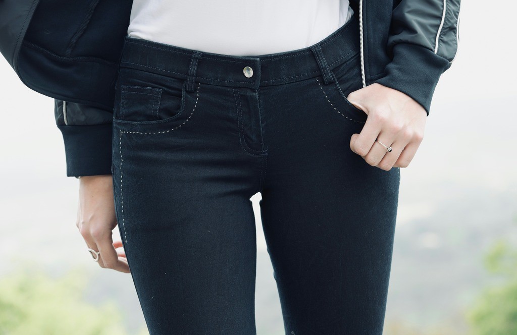 Pantalon Pénélope Jean Denim foncé Bleu