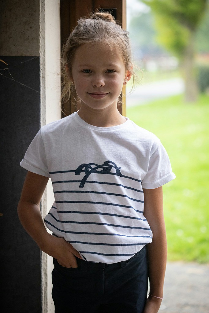 T-shirt Eden door Pénélope Harlem Marineblauw