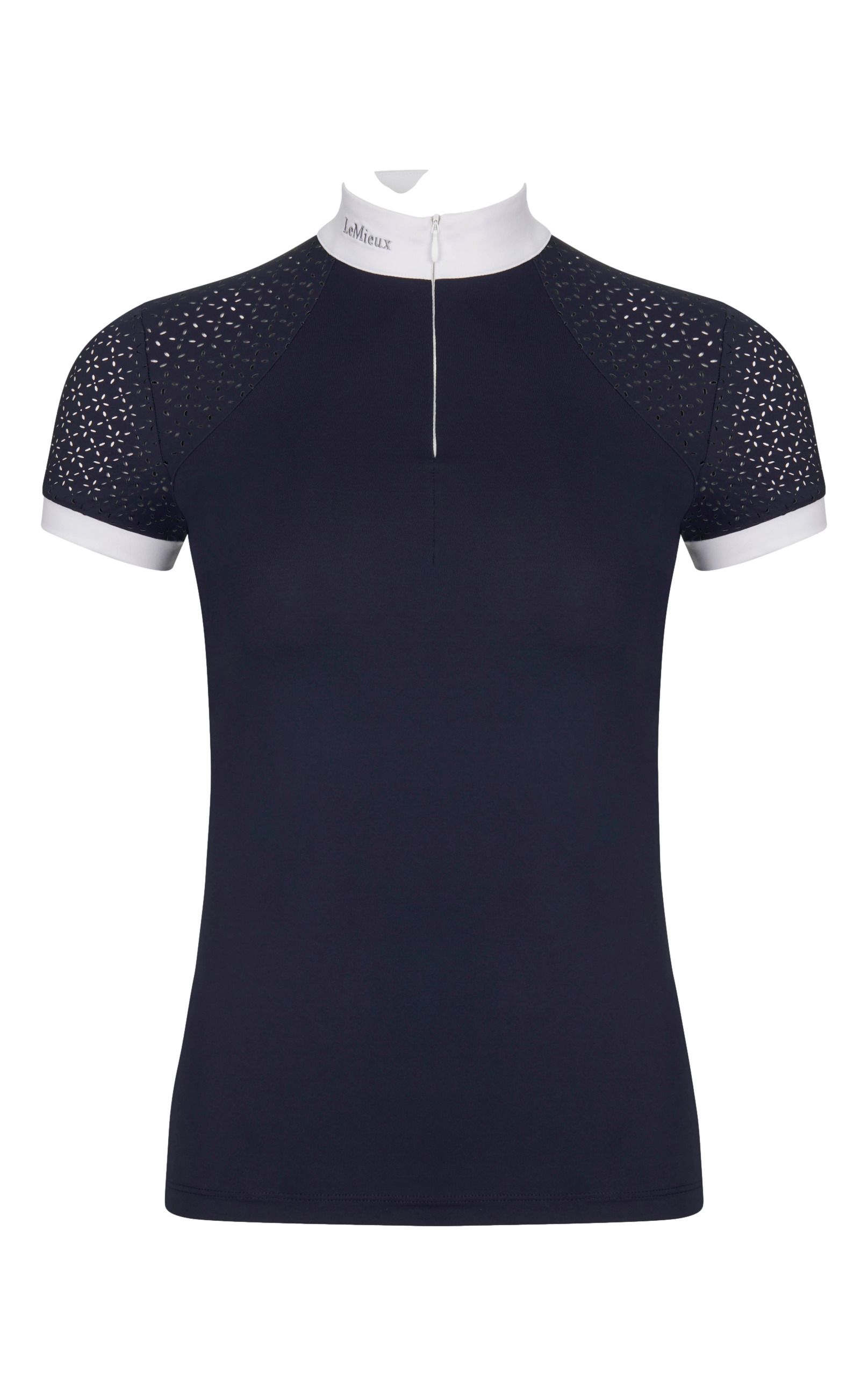 Polo de concours LeMieux Olivia manches courtes Bleu marine