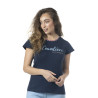 T-shirt dames Goya Flags & Cup - Marineblauw
