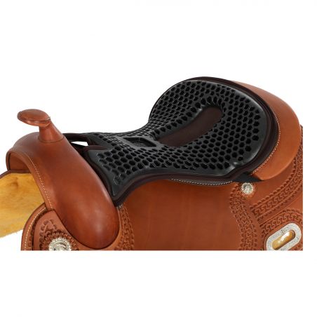 Zadelhoes Acavallo Ortho-Coccyx Western Gel Hexagonal Dri-Lex 20mm