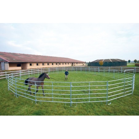 Verzinkt ronde werkpiste Ø 10 m paneel 2,40 m La Gée