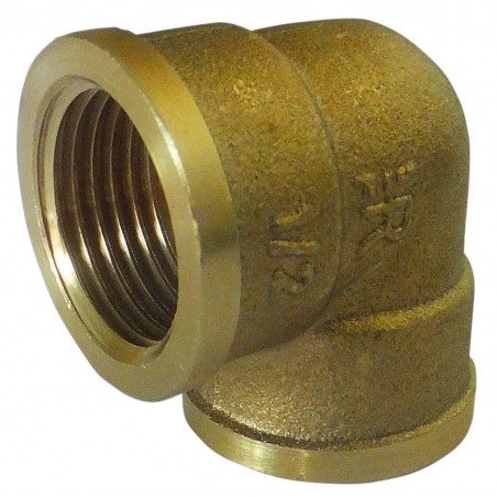 Vrouwtje/vrouwtje bochtstuk 90° 1/2" La Gée